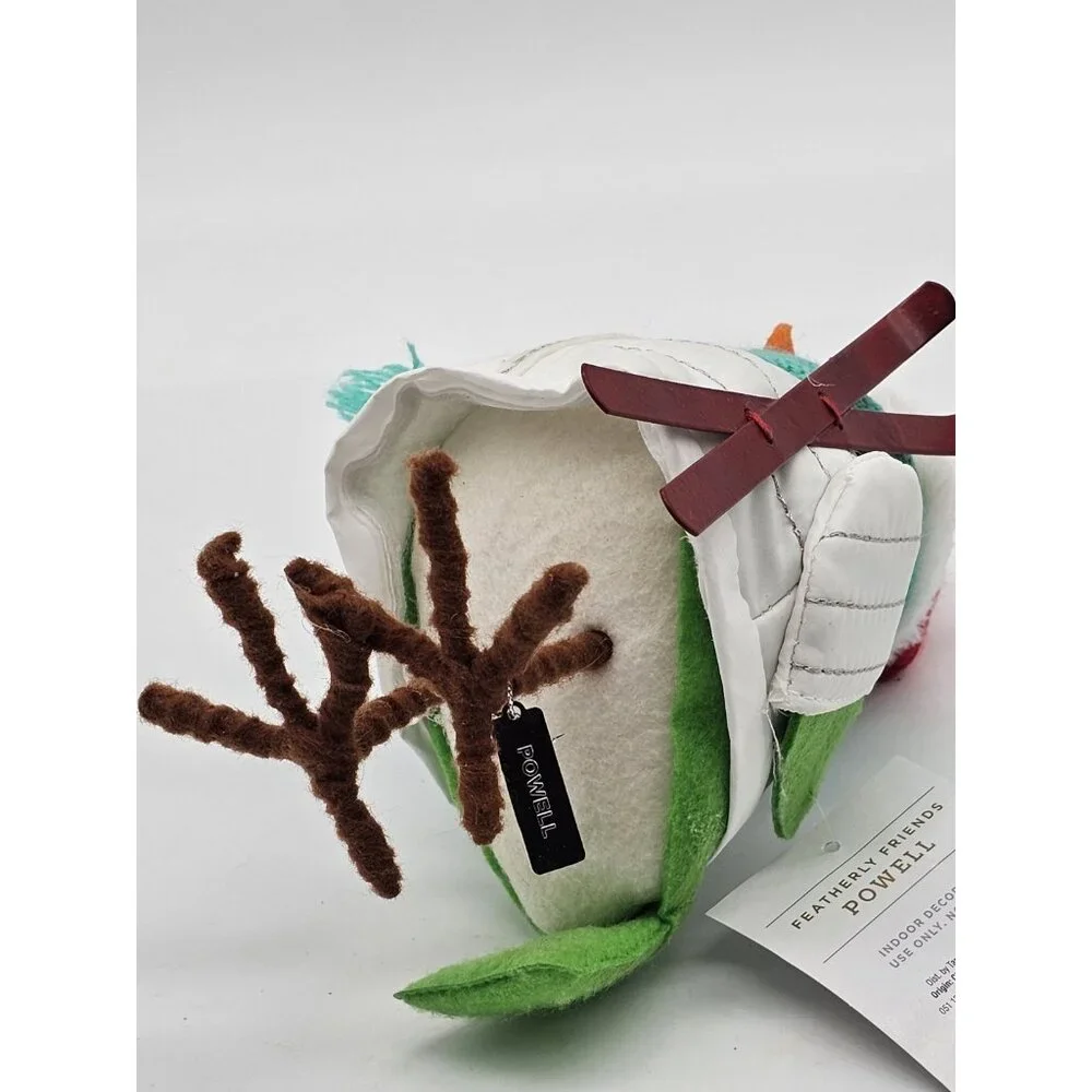 Wondershop Featherly Friends Powell 2020 Christmas Bird Winter Ski Figurine
